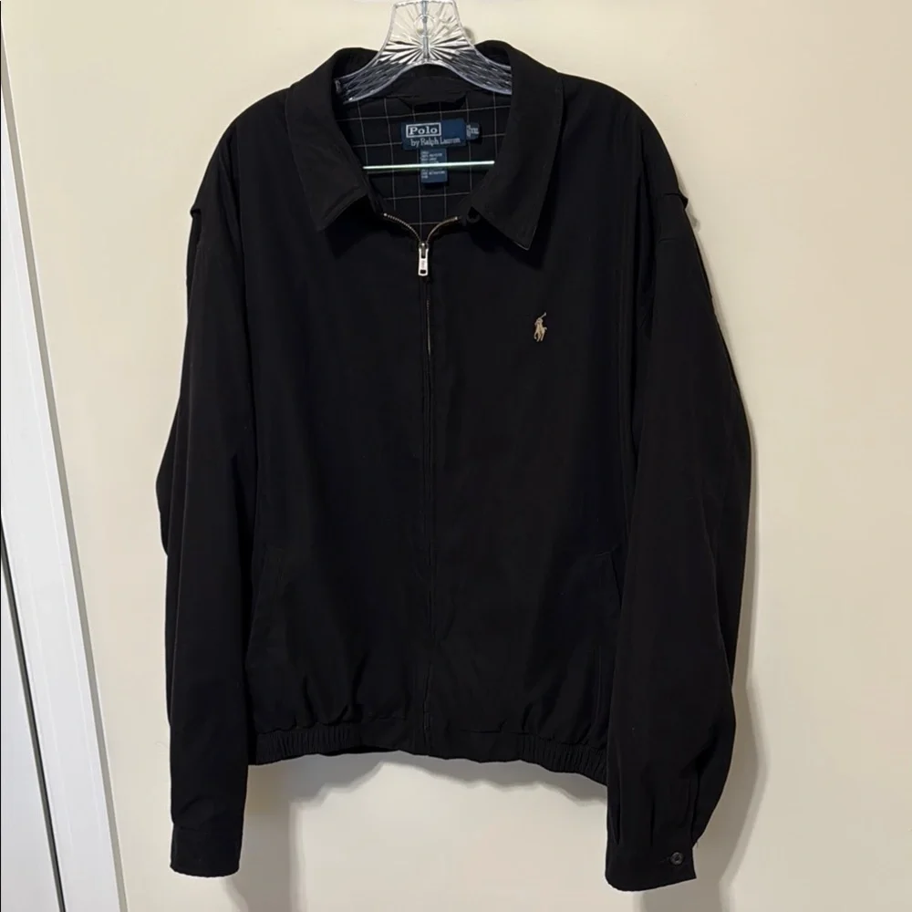 Polo by Ralph Lauren Men’s Black Lightweight Shirt Jacket/Windbreaker / Size XXL